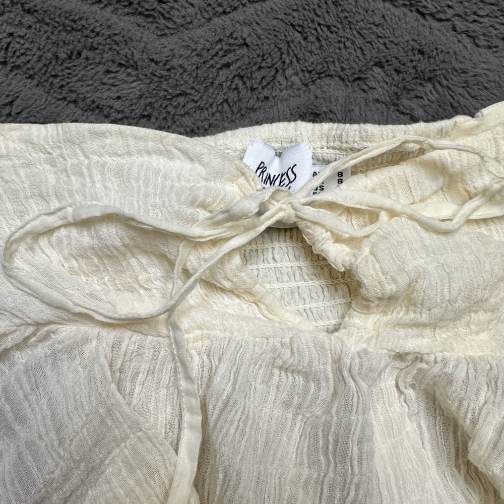 Princess Polly Cream Ruffle Top - Picture 2 of 5